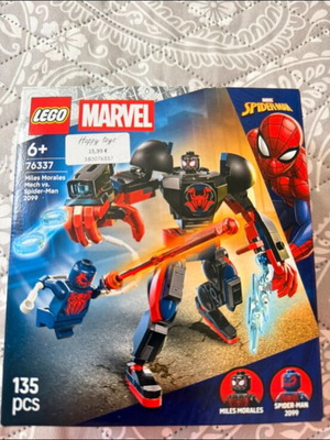 Lego Marvel Miles Morales Mech vs Spider-Man 2099 set like new