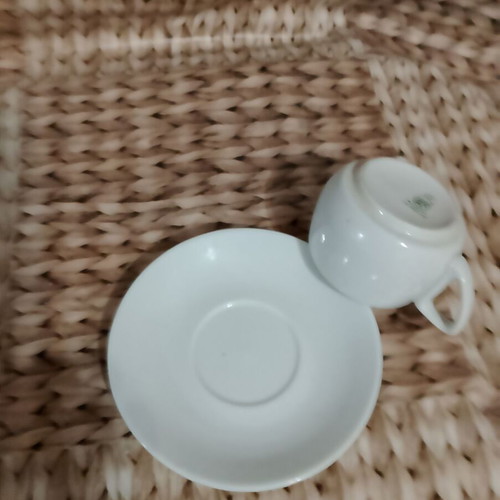 Porcelain coffee cup and saucer café style new