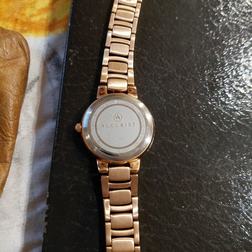 Accurist Signature women's watch rose gold with crystals new