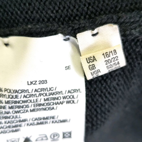 Selection knitted long dress XXXL black like new