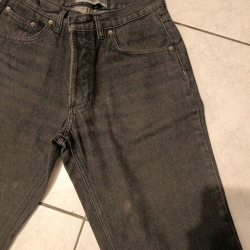 Nino Vitali men's black denim pants with buttons used size M