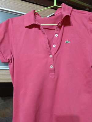 Lacoste women's polo shirt like new, red, size XL