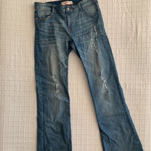 Pink Woman blue jeans, size M, slim fit