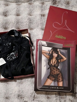 Lingerie set new black, size S-M
