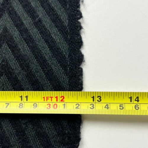 Giorgio Armani Virgin Wool Scarf Chevron Pattern like new Black Grey