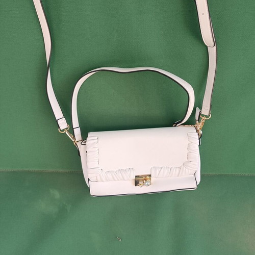 Cafènoir white bag like new with gold clasp and crystals