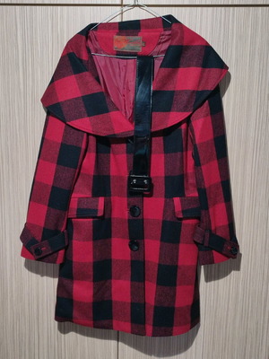 Wool coat like new, multicolored, size M