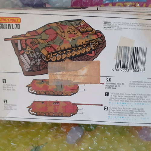 Panzer Jaeger IV L/70 Model Kit Matchbox 1/76 new