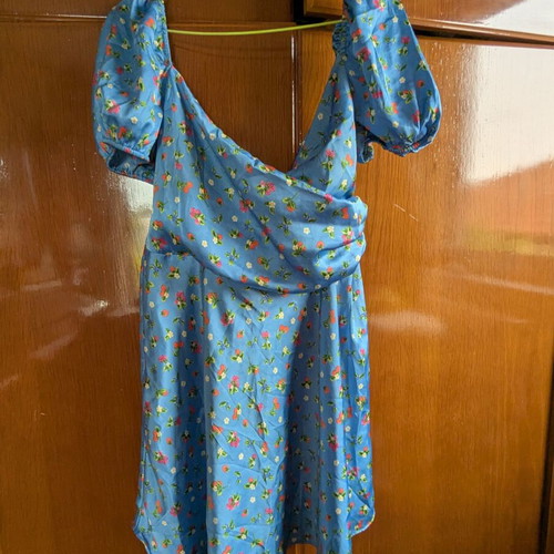 Zara mini dress size large like new, blue