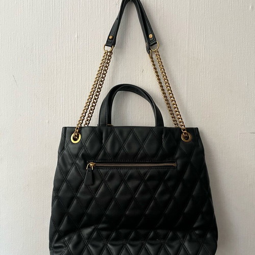 Guess shoulder bag black and gold like new