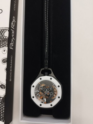 Swatch Royal Pop black wristwatch with bracelet