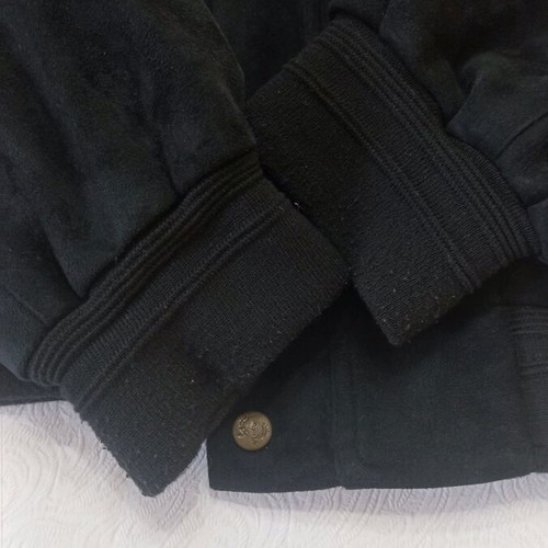 Men's suede jacket from Italy used, size XL, black
