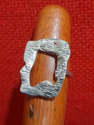 Silver ring 925 new, size 63