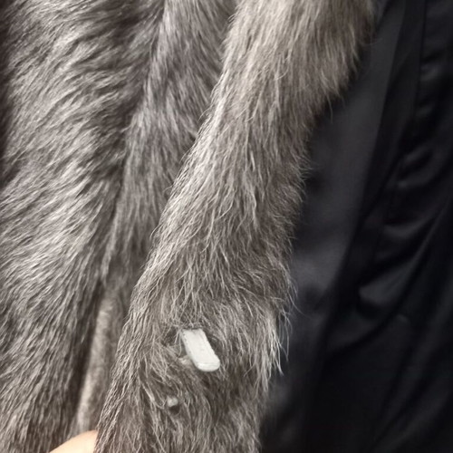 Fur jacket made of natural rabbit fur size S like new