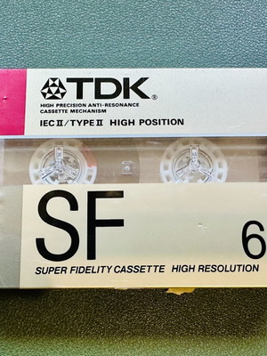 TDK SF 60 Super Fidelity Cassette sealed, 1988 edition