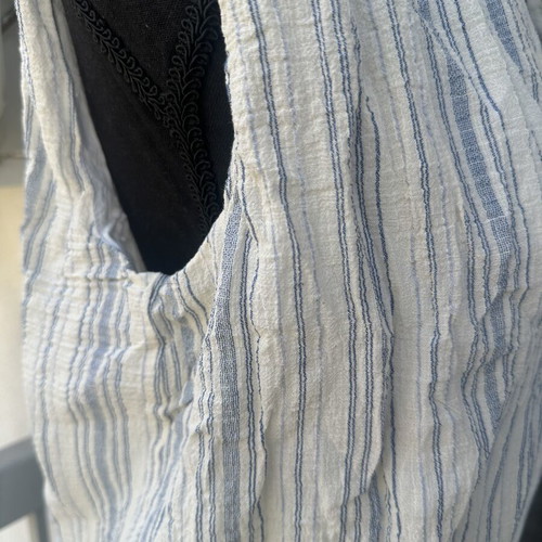 Zara striped shirt, white and blue