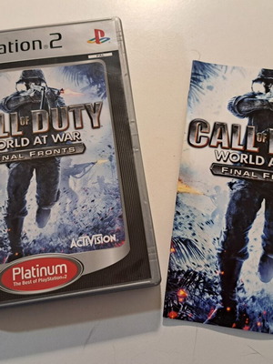 Call of Duty: World At War παιχνίδι PlayStation 2 μεταχειρισμένο, πλήρες με βιβλιαράκι