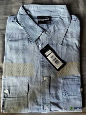 Men's work shirt XL new, blue