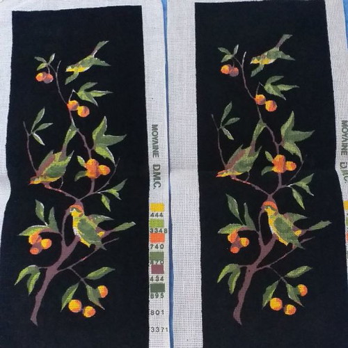 Embroidery canvases 2 new with velvet