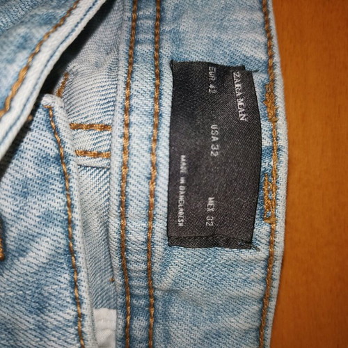 Zara men's bermuda shorts used, size 42, blue