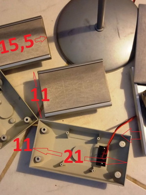 Speakers 4Ω 20W used, set of four with one stand