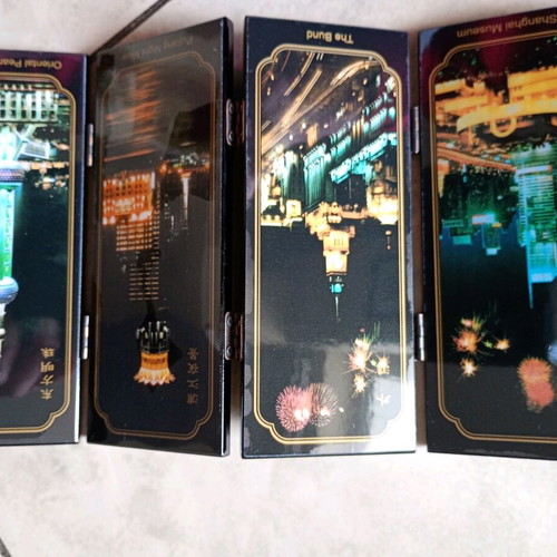 Decorative souvenir Night View of Shanghai like new
