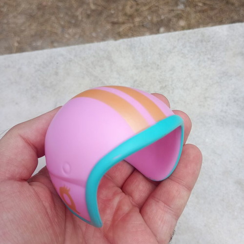 Set of 2 doll helmets accessories