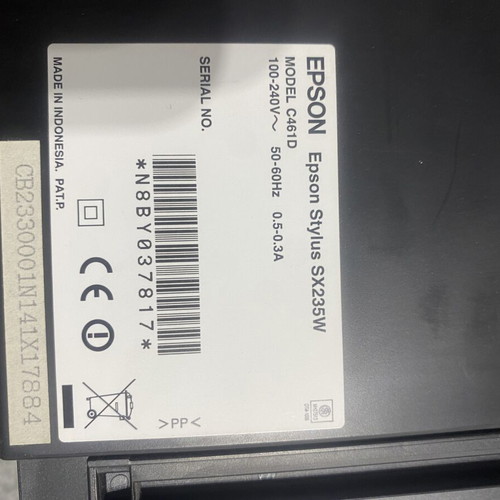 Epson Stylus SX235W printer with WiFi