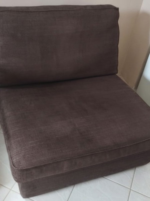 Armchair dark brown like new