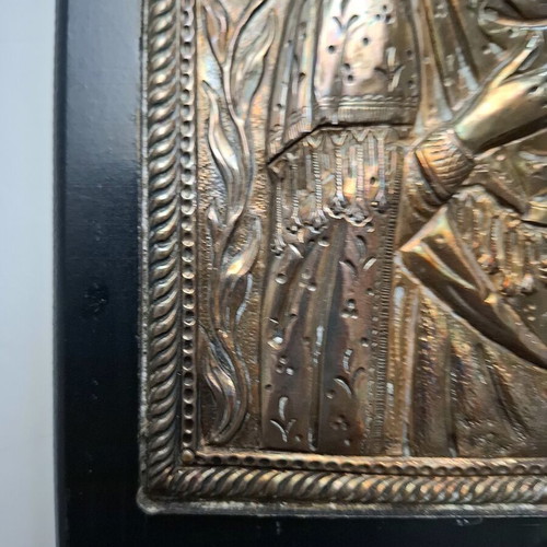 Ασημένια εικόνα της Παναγίας Γοργοϋπήκοου σαν καινούργιο, ασήμι 9,25