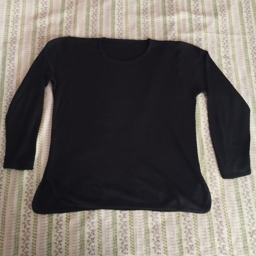 Long-sleeve blouse black like new, sizes L to XXL