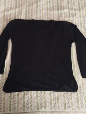 Long-sleeve blouse black like new, sizes L to XXL