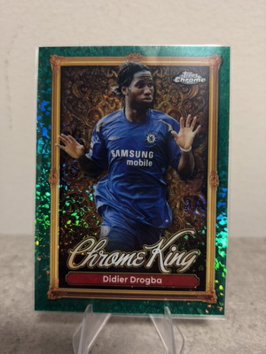 Didier Drogba Green Parallel 2025-26 Topps Premier League Chrome King Chelsea new