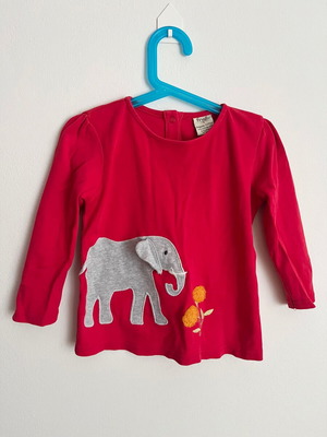 Frugi 3-4 Top long sleeve organic red, like new