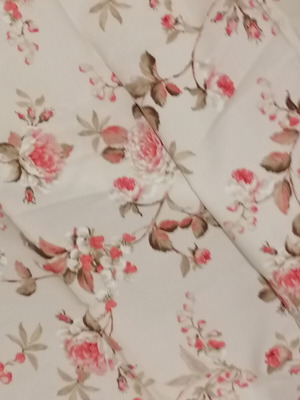 Two cotton fabrics, 0.94 x 1.28 m each