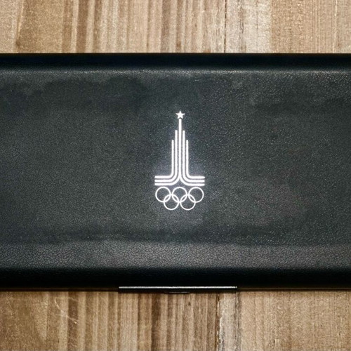 Olympic silver coin set of 5 Russia/USSR used 1978