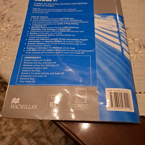 Laser B1 workbook used with audio CD