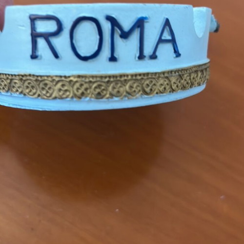 Ashtray Italia Roma with embossed landmarks new