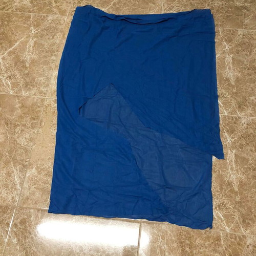 Blue lightweight elastic lining fabric used