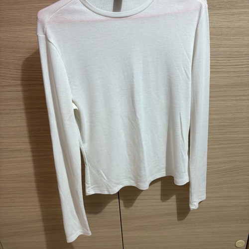 Thin white long-sleeve Shein blouse like new, size L