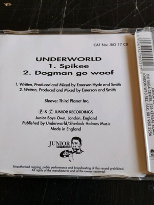 Underworld Spikee/Dogman Go Woof CD single σαν καινούργιο, ηλεκτρονική