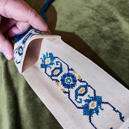 Vintage Set of Two Unique Small Embroideries New