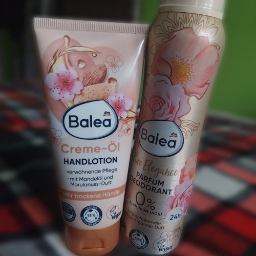 Balea set brand new with almond oil hand cream and deodorant spray