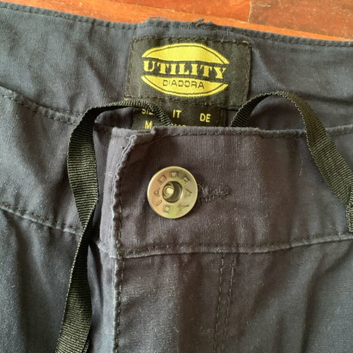 Diadora bermuda shorts used, unisex, dark blue, size M