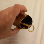 Henry Cottons leather keychain used