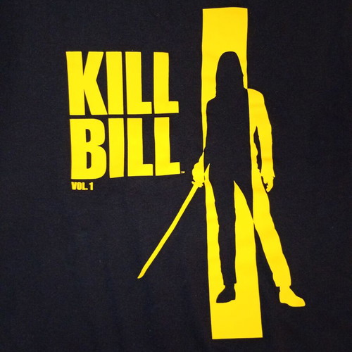 Kill Bill T-shirt Zara new, black and yellow, XL