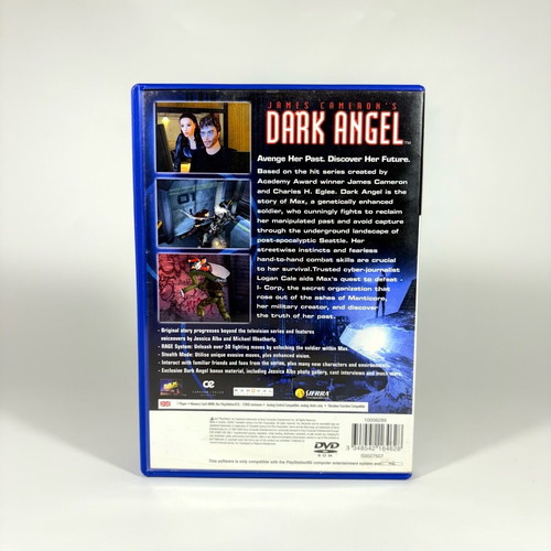 Dark Angel PlayStation 2 game used, complete with manual