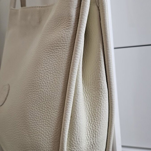 KEM leather shoulder bag used, beige