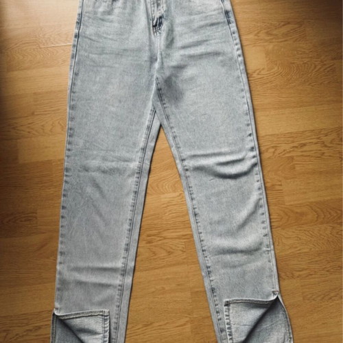 Glamorous jeans like new with cutouts, size S 36 8, blue turquoise