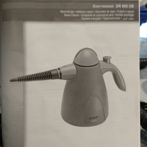 Bomann DR905 Steam Cleaner new, 1000W, 3.5 bar pressure